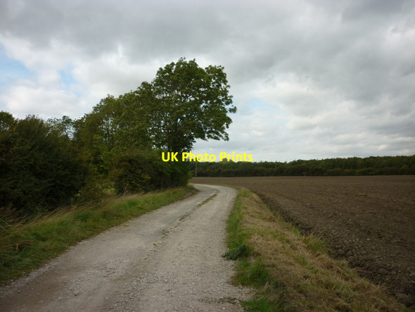 Photo 6"x4" A farm track leading to Weel Road Beverley c2011
