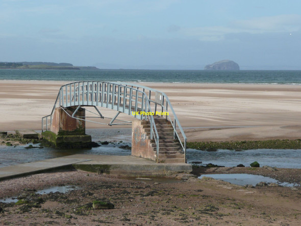 Photo 6"x4" Footbridge over Biel Water Dunbar c2011