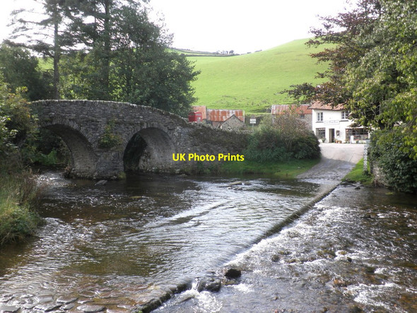 Photo 6"x4" Ford and bridge, at Malmsmead Malmsmead c2011
