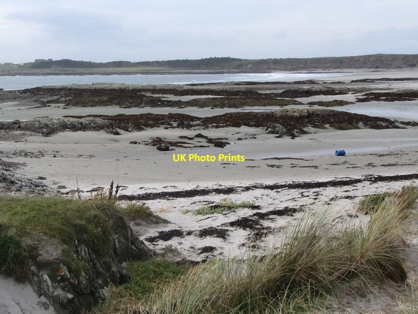 Photo 6"x4" Reefs at the eastern end of Killard Strand Ballyhornan c2011