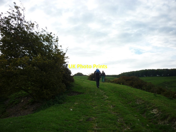 Photo 6"x4" Walking up Birdsall Brow Birdsall c2011