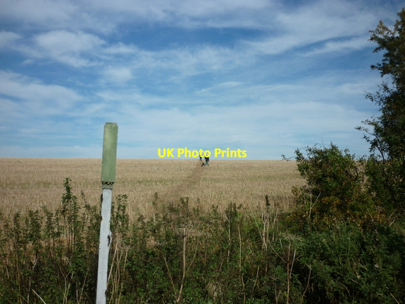 Photo 6"x4" Looking north from High Street at Town Wold Settrington c2011