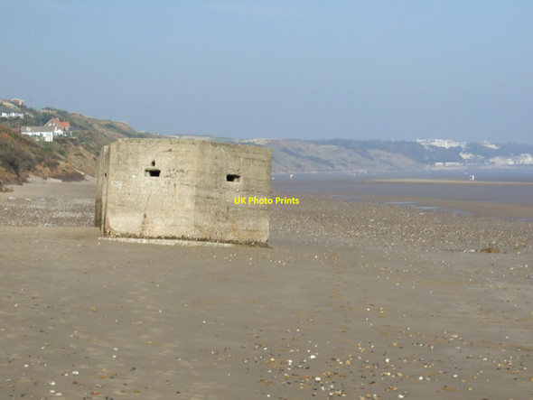 Photo 6"x4" Pillbox on Hunmanby Sands Hunmanby Moor c2011