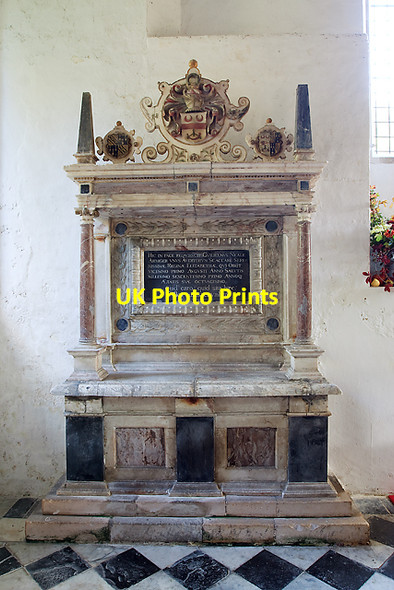 Photo 6"x4" William Neale monument - Church of Our Lady, Warnford Warnford c2011