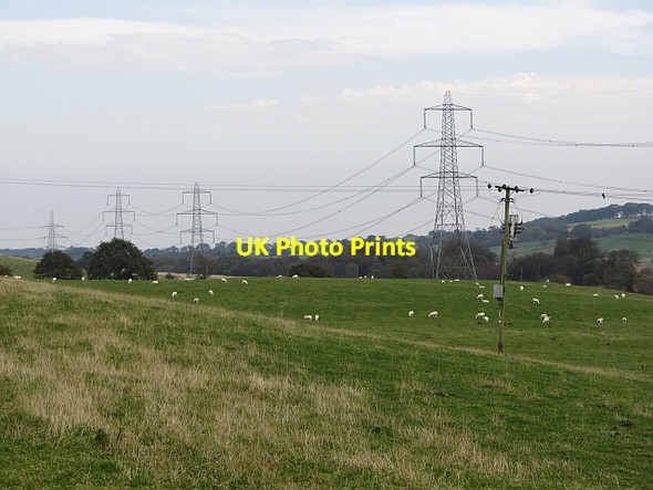 Photo 6"x4" Power line near Kilsyth Dullatur c2011