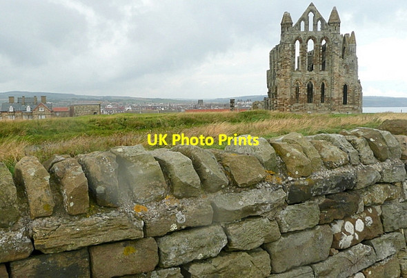 Photo 6"x4" Whitby abbey Whitby\/NZ8910 c2011