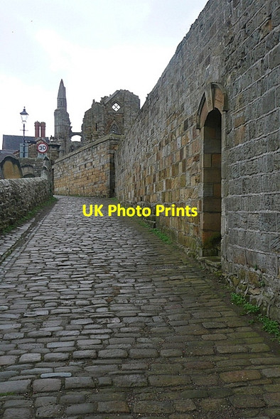 Photo 6"x4" Wall at Abbey House Whitby\/NZ8910 c2011