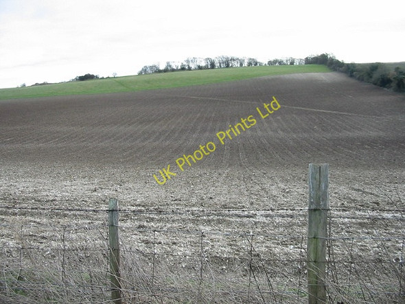 Photo 6"x4" Footpath crossing fields, Pett Bottom. Bishopsbourne c2007