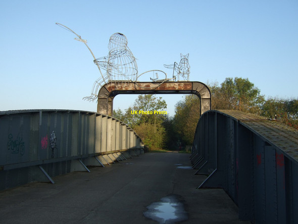 Photo 6"x4" Cycle track towards York on Naburn Bridge Bishopthorpe\/SE5947 c2011