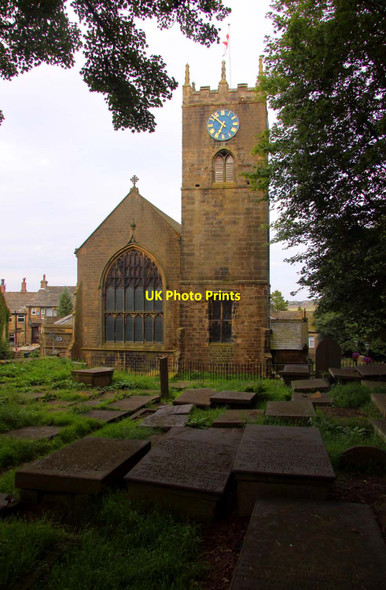 Photo 6"x4" St Michael and All Angels church in Haworth Haworth c2011