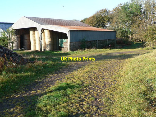 Photo 6"x4" Farm track & buildings Kirktown of Fetteresso c2011