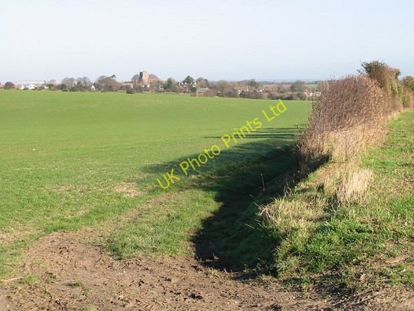 Photo 6"x4" View of Great Mongeham from Pixwell Point Great Mongeham c2007