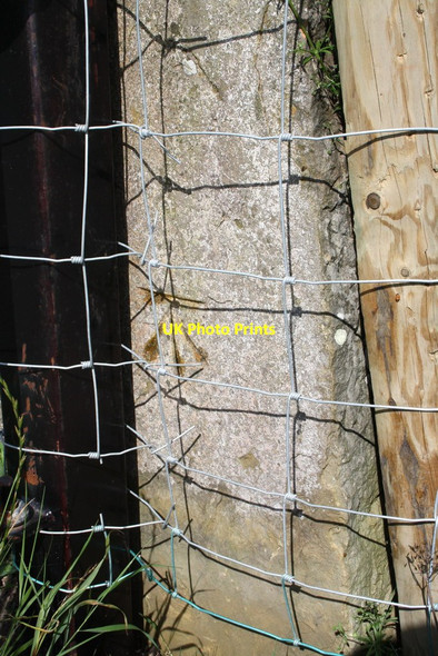 Photo 6"x4" Benchmark on left side of gatepost beside A6108 Bellerby c2011