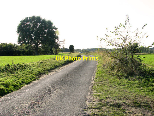 Photo 6"x4" To Great Bealings on Bealings Lane Great Bealings c2011
