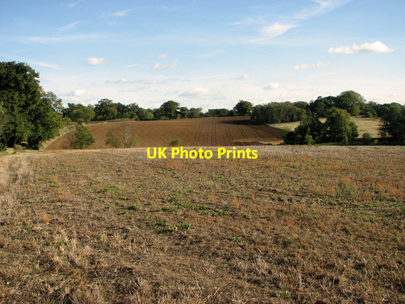 Photo 6"x4" Undulating farmland south of Rosery Lane, Great Bealings Great Bealings c2011