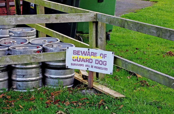 Photo 6"x4" You have been warned! Dromineer c2011