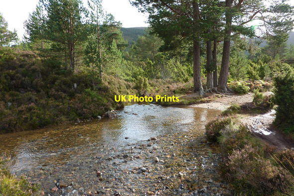 Photo 6"x4" Ford crossing the Allt a Choire Bhuidhe, Rothiemurchus Doune\/NH8809 c2011