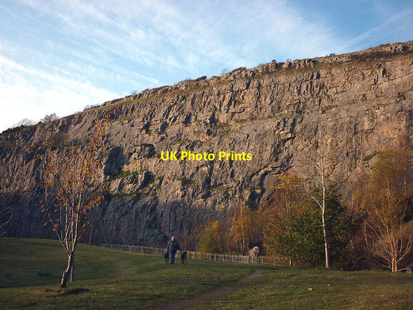 Photo 6"x4" Evening dog walk, Warton Main Quarry Carnforth c2011
