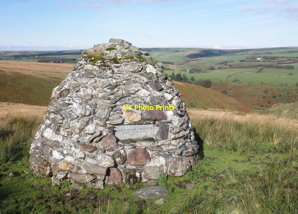 Photo 6"x4" Memorial cairn, above the Barle valley Simonsbath c2011
