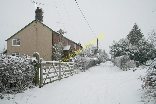 Photo 6"x4" Watery Lane in the February Snow Upper Welland c2007