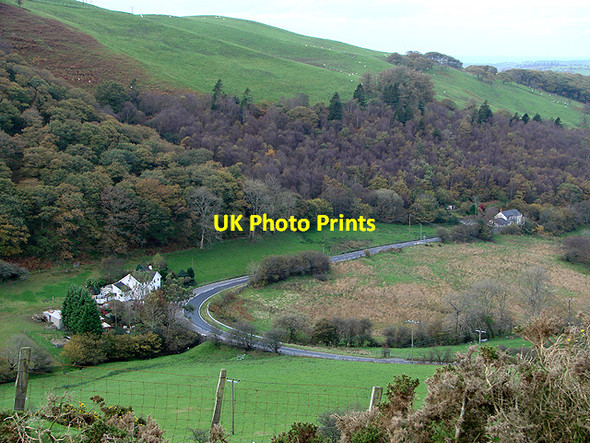 Photo 6"x4" A view over Cwmbrwyno from the Ystumtuen road Cwmbrwyno c2011