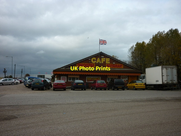 Photo 6"x4" Cafe & Farm Shop on the A17, Washway Road Holbeach c2011
