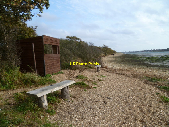 Photo 6"x4" Bird hide near Cobnor Point Chidham c2011