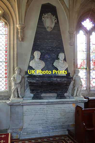 Photo 6"x4" Tomb-monument of Robert Tothill - St Michael's church, Urchfont Urchfont c2011