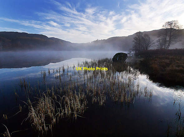 Photo 6"x4" Morning mist on Loch Trool Caldons Wood c2011