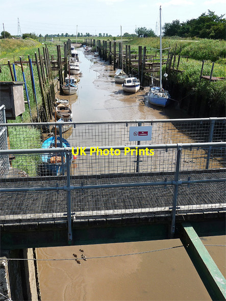 Photo 6"x4" River Glen near Surfleet (1) Surfleet Seas End c2011