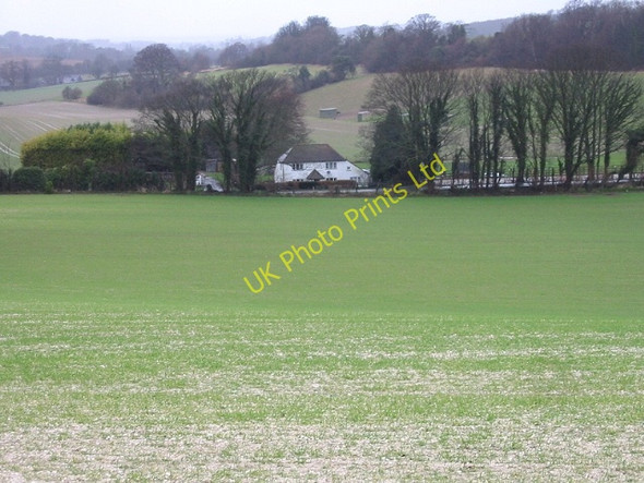 Photo 6"x4" View across farmland Wootton\/TR2246 c2007