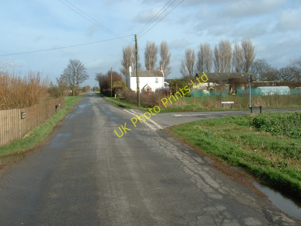 Photo 6"x4" Road junction, King John Bank, Walpole Marsh Walpole Marsh c2007