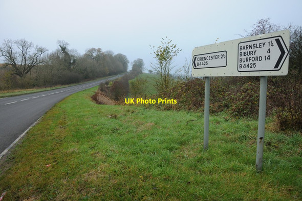 Photo 6"x4" Road junction on the B4425 Hilcot End c2011