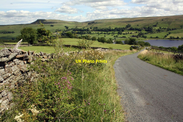 Photo 6"x4" View down Crag Side Road towards Countersett Countersett c2011