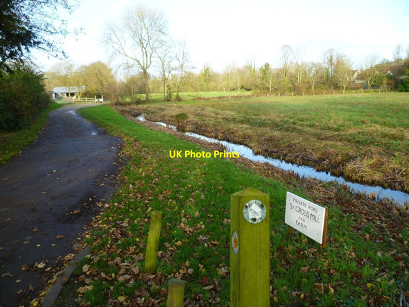 Photo 6"x4" Footpath to St Cross from Five Bridges Road Winchester c2011