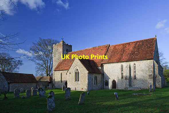 Photo 6"x4" St Michael's church, Chalton Chalton\/SU7316 c2011
