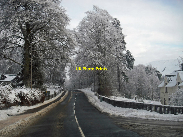 Photo 6"x4" Invergarry in snow Invergarry c2009