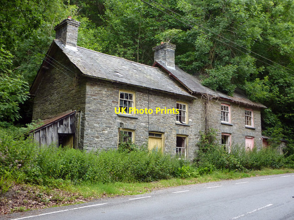 Photo 6"x4" Derelict cottages near Pont-Rhyd-y-groes Pont-rhyd-y-groes c2011
