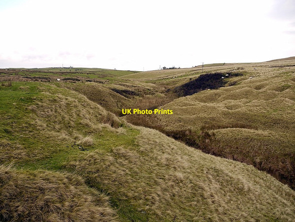 Photo 6"x4" Valley of the Landshot Burn towards Hudspeth Elsdon\/NY9393 c2011