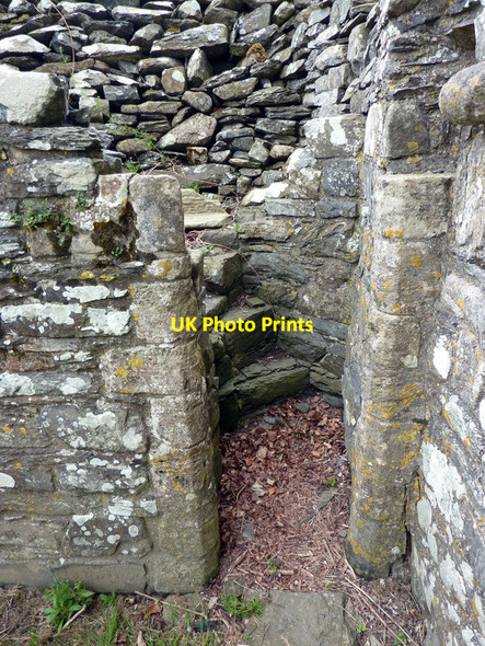 Photo 6"x4" Stairs from the lay brothers' dormitory, Strata Florida Strata Florida c2011