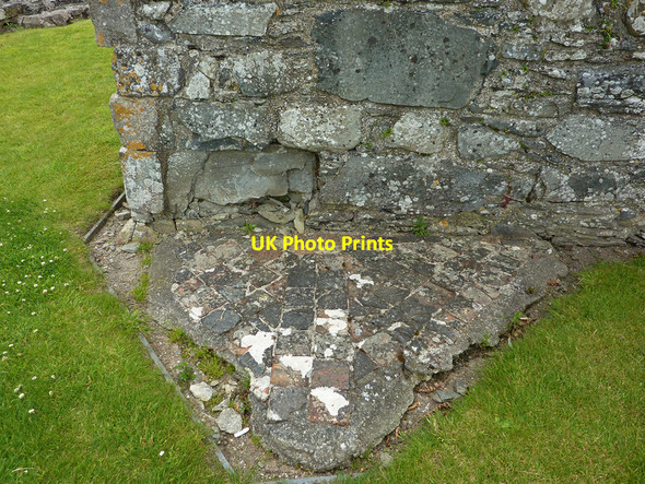 Photo 6"x4" Medieval floor tiles at Strata Florida abbey church Strata Florida c2011