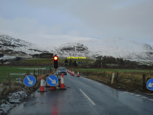 Photo 6"x4" Repairing flood damage on the A86 Gergask c2011
