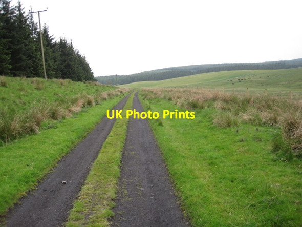 Photo 6"x4" Track Bed of Border Counties Railway Kielder c2011 P1