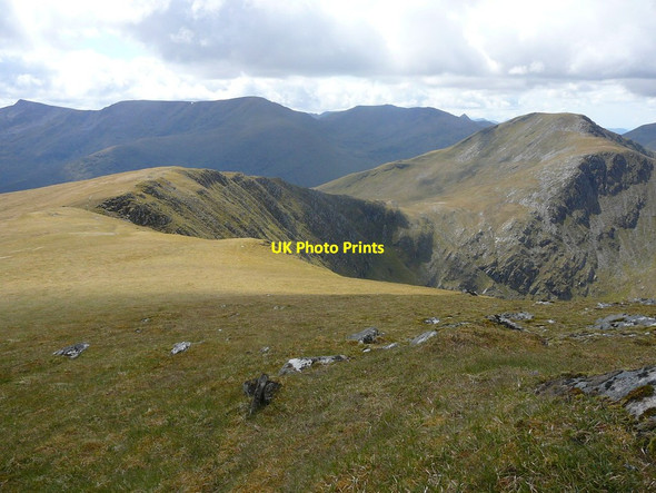 Photo 6"x4" The ridge south west of Moruisg Coire Toll nam Bian c2011