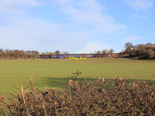 Photo 6"x4" Train heading for Evesham Aston Subedge c2011