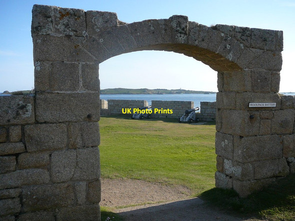 Photo 6"x4" Entrance to Woolpack Battery, The Garrison, St Mary's Hugh Town c2011