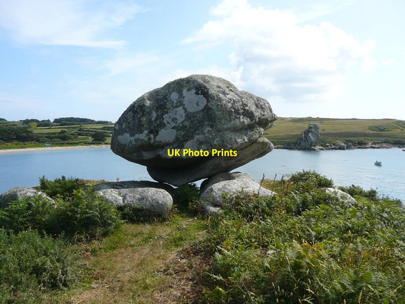 Photo 6"x4" Drum Rock, Porth Hellick, St Mary's Hugh Town c2011