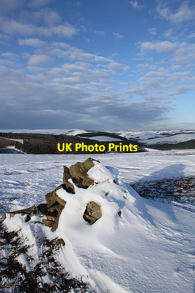 Photo 6"x4" A cairn on Peat Law Yair c2011