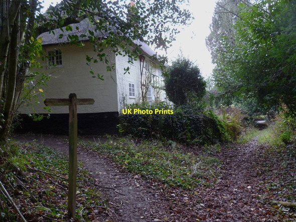 Photo 6"x4" Footpath junction at Fyning Fyning c2011