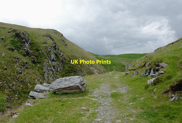 Photo 6"x4" Bridleway by the gorge in Cwm Egnant, Ceredigion Strata Florida c2011
